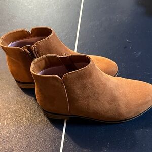 Tan Suede girls Ankle Boots